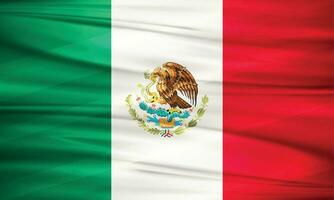 ilustração do México bandeira e editável vetor México país bandeira