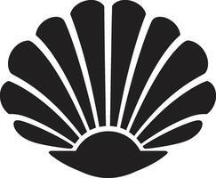 costeiro chique iluminado vetor logotipo Projeto marisco serenata desenrolado icônico emblema ícone