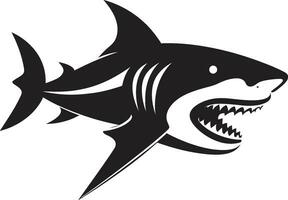 oceânico ameaça desencadeado Tubarão logotipo vetor navegante monarca revelado icônico logotipo Projeto