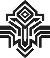 deco prismáticos logotipo vetor Projeto artístico deco padrões geométrico ícone emblema