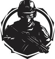 sentinelas coragem icônico emblema ícone guerreiros bravura vetor logotipo Projeto