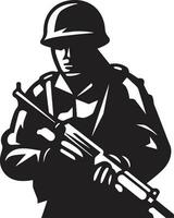 sentinelas vigor iluminado icônico emblema ícone soldados bravura revelado vetor logotipo Projeto