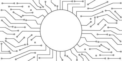 circular o circuito borda quadro, Armação com cópia de espaço vetor