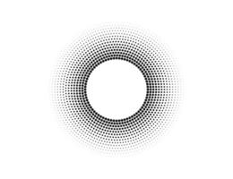 meio-tom pontos dentro círculo forma, logotipo. vetor ilustração.
