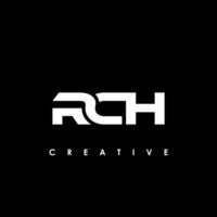 rch carta inicial logotipo Projeto modelo vetor ilustração