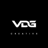 vdg carta inicial logotipo Projeto modelo vetor ilustração