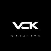 vck carta inicial logotipo Projeto modelo vetor ilustração