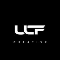 ucf carta inicial logotipo Projeto modelo vetor ilustração
