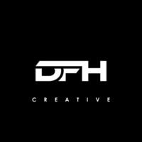 dfh carta inicial logotipo Projeto modelo vetor ilustração