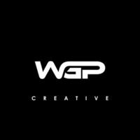 wgp carta inicial logotipo Projeto modelo vetor ilustração