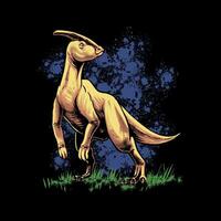a parasaurolophus dinossauro ilustração vetor