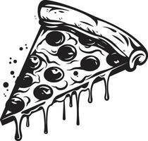 saboroso fatia Magia icônico emblema Projeto saudável pizza fatia felicidade vetor logotipo ícone