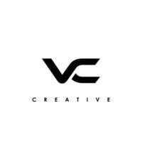 vc carta inicial logotipo Projeto modelo vetor ilustração