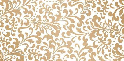 desatado floral padronizar dourado cores isolado branco fundos para têxtil papeis de parede, livros cobrir, digital interfaces, impressões modelos material cartões convite, invólucro papéis, tela impressão vetor