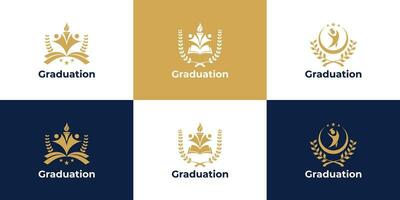 conjunto do Educação logotipo Projeto para universidade e escola Academia. vetor