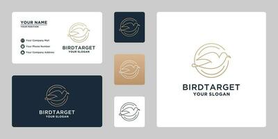pássaro linha logotipo Projeto inspiração para branding vetor