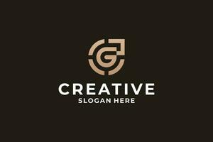 carta g com criativo combinação logotipo Projeto. vetor