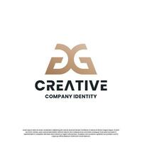carta g g logotipo Projeto criativo. iniciais para seu companhia identidade. vetor