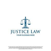 logotipo sobre justiça advogado. lei logotipo Projeto inspiração vetor