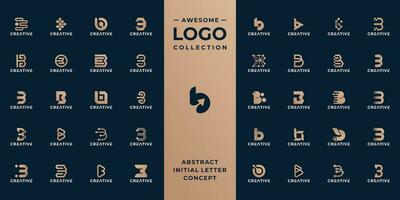 único inicial carta b logotipo Projeto coleção. vetor