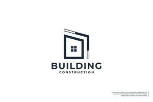 minimalista construção logotipo Projeto para o negócio símbolo. vetor