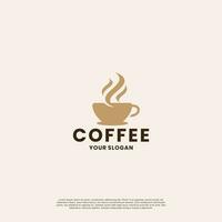 minimalista café logotipo Projeto inspiração vetor