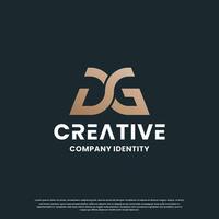 monograma carta d g logotipo Projeto criativo. iniciais para seu companhia identidade. vetor
