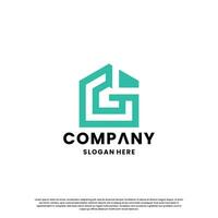 carta g monograma logotipo Projeto inspiração. inicial logotipo para o negócio identidade. vetor