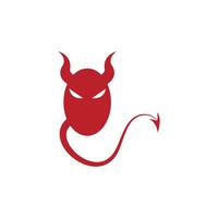 vetor de logotipo do diabo