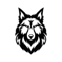 vetor mascote logotipo Lobo simples