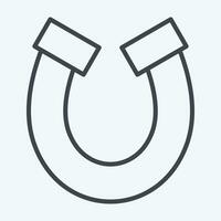 ícone cavalo sapato. relacionado para Irlanda símbolo. linha estilo. simples Projeto editável. simples ilustração vetor