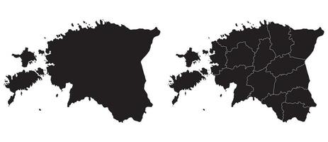 Estônia mapa. mapa do Estônia dentro conjunto vetor