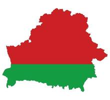 bielorrússia mapa. mapa do bielorrússia com bielorrússia bandeira vetor