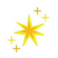 Estrela vetor formas. amarelo brilhos. modelos para projeto, cartazes, projetos, bandeiras, logotipo, e o negócio cartões
