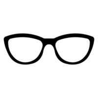 óculos Preto vetor ícone isolado em branco fundo