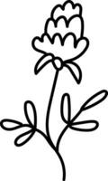 mão desenhado primavera, Salve  a data, cartão, mínimo desenhado floral botânico linha arte buquês primavera, na moda elementos do selvagem e jardim plantas, galhos, folhas, flores, ervas. vetor ilustração