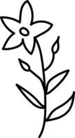mão desenhado primavera, Salve  a data, cartão, mínimo desenhado floral botânico linha arte buquês primavera, na moda elementos do selvagem e jardim plantas, galhos, folhas, flores, ervas. vetor ilustração