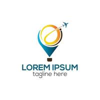 moderno viagem agência logotipo, logística Entrega logotipo Projeto conceito isolado vetor modelo ilustração