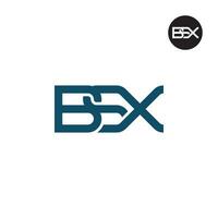 carta bsx monograma logotipo Projeto vetor