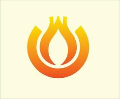 fogo ícone logotipo ilustração vetor
