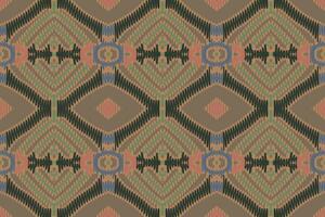 barroco padronizar desatado nativo americano, motivo bordado, ikat bordado vetor Projeto para impressão gravata tingimento fronha sambal puri kurti Mughal arquitetura