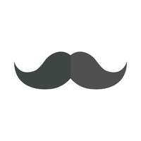 bigode vetor plano ícone para pessoal e comercial usar.