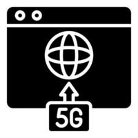 5g desdobramento, desenvolvimento ícone linha vetor ilustração