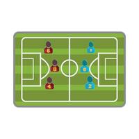 futebol jogando dentro campo futebol ilustração vetor