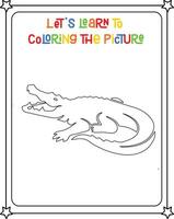 vetor desenhando imagem crocodilo