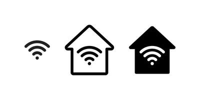 inteligente casa ícones. Wi-fi ícone. vetor ícones