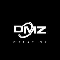 dmz carta inicial logotipo Projeto modelo vetor ilustração