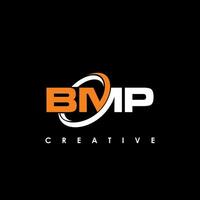 bmp carta inicial logotipo Projeto modelo vetor ilustração