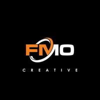 fmo carta inicial logotipo Projeto modelo vetor ilustração