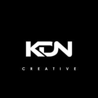 kdn carta inicial logotipo Projeto modelo vetor ilustração